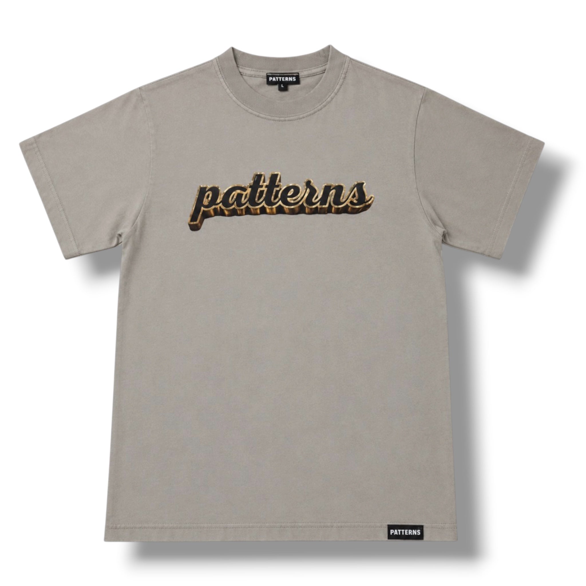 Old Gold Patterns Logo Tee ( Oatmeal)